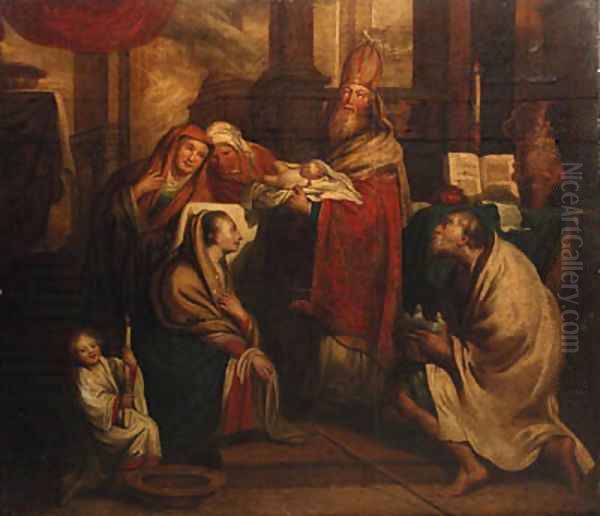 The Presentation in the Temple Oil Painting by Pieter van Lint