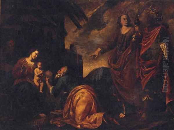 The Adoration of the Magi Oil Painting by Pieter van Lint