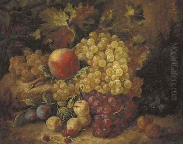 Grapes Oil Painting by Andreas Lach