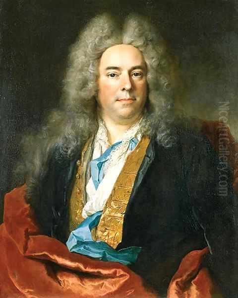 Portrait of Jacques Vincent, sieur de Bassablons, Conseiller Secrtaire du Roi Oil Painting by Nicolas De Largillire