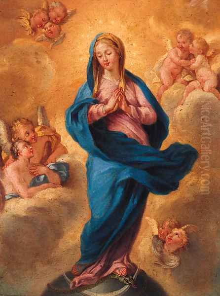 The Immaculate Conception Oil Painting by Filipo Lauri