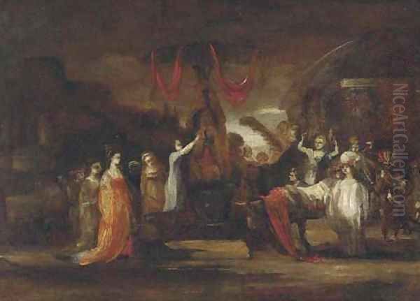 A scene of pagan worship Oil Painting by Francisco De Goya y Lucientes