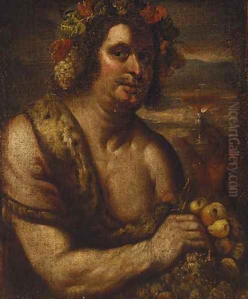 Bacchus Oil Painting by Johann Karl Loth