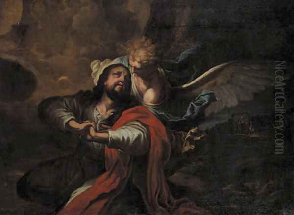 The Agony in the Garden Oil Painting by Johann Karl Loth