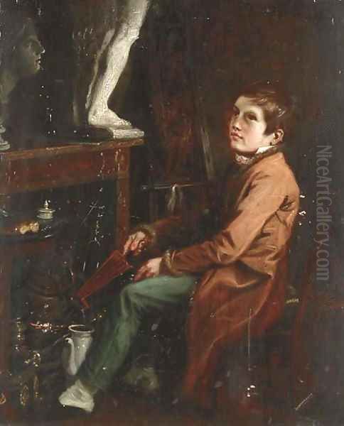 The artist's assistant Oil Painting by Theodore Lane