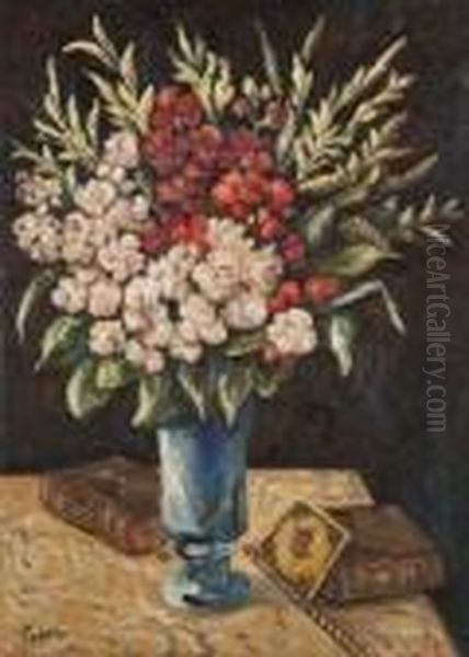 Grand Bouquet Dans Un Vase Oil Painting by Adolphe Feder