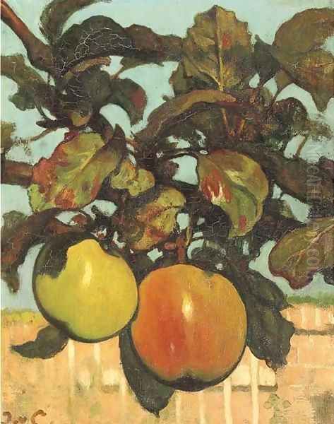 Apples Oil Painting by Jacobus Van Looy