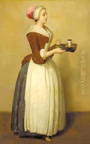 La chocalaterie Oil Painting by Etienne Liotard