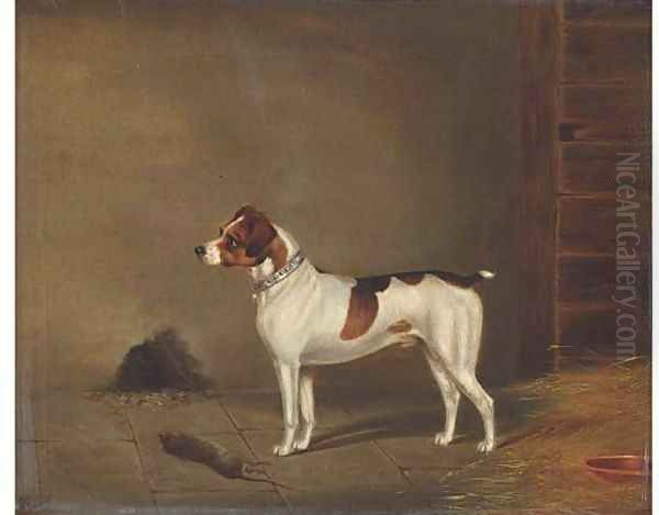 Success, a terrier Oil Painting by Edwin Loder