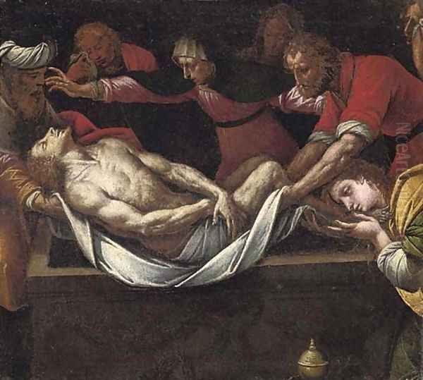 The Entombment Oil Painting by Bernardino Luini