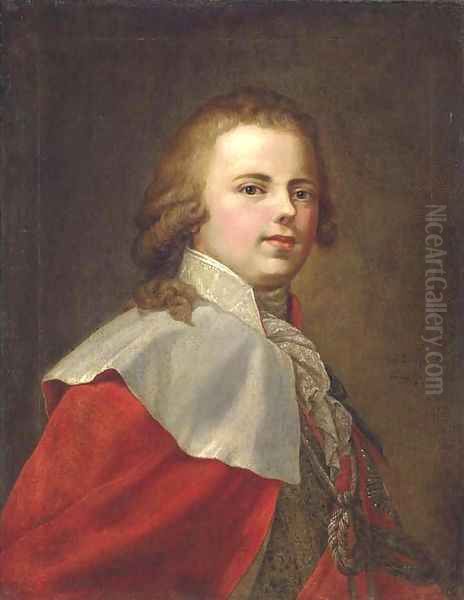 Portrait of Grand Duke Konstantin Pavlovich Oil Painting by Johann Baptist the Elder Lampi