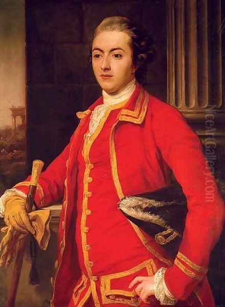 Portrait of a gentleman, said to be John Sadler Oil Painting by Pompeo Batoni Lucca