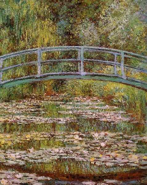 The Water Lily Pond Aka Japanese Bridge Oil Painting by Claude Oscar Monet