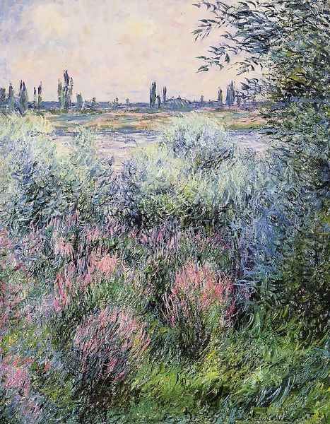 A Spot On The Banks Of The Seine Oil Painting by Claude Oscar Monet