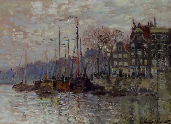 Amsterdam Oil Painting by Claude Oscar Monet