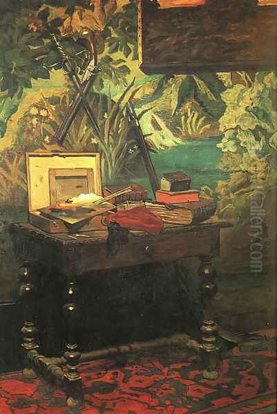 A Corner of the Studio 1861 Oil Painting by Claude Oscar Monet