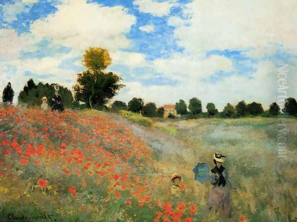 Poppies At Argenteuil Oil Painting by Claude Oscar Monet