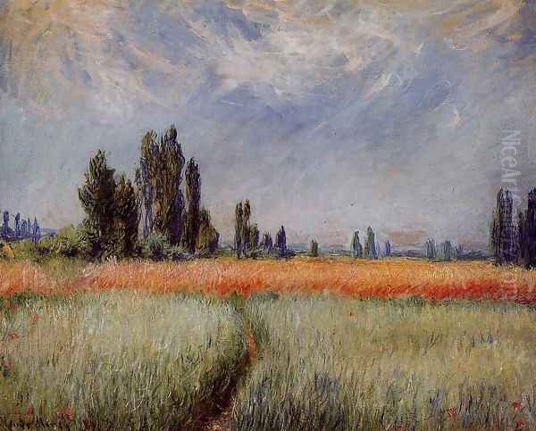 The Wheat Field Oil Painting by Claude Oscar Monet