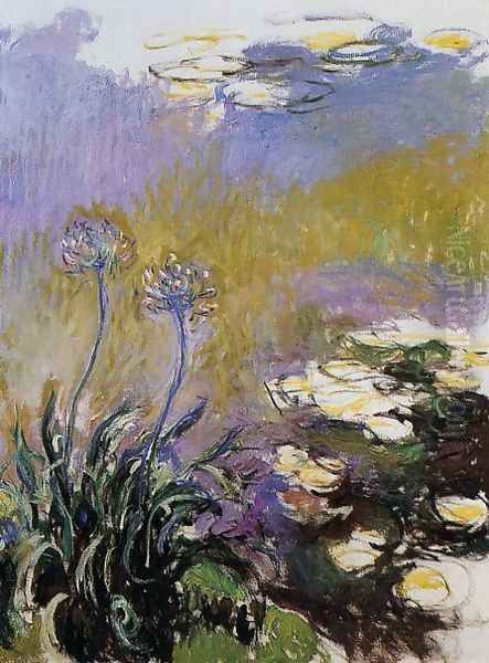 Agapanthus2 Oil Painting by Claude Oscar Monet