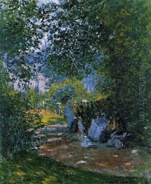 At The Parc Monceau Oil Painting by Claude Oscar Monet