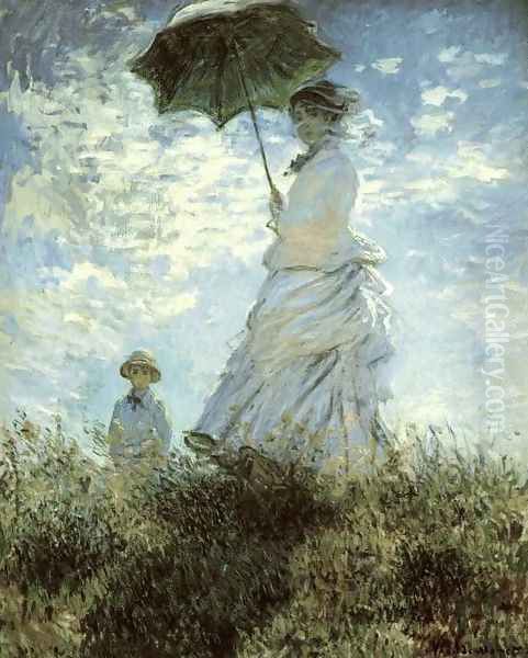 La Promenade Oil Painting by Claude Oscar Monet