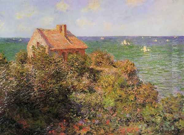 Fishermans Cottage At Varengeville Oil Painting by Claude Oscar Monet