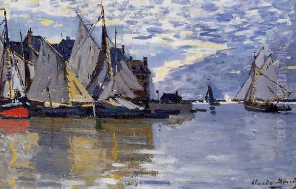 Sailboats Oil Painting by Claude Oscar Monet