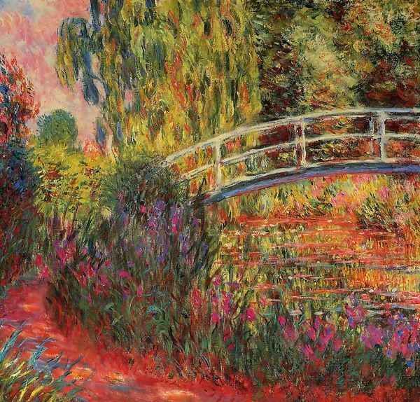 The Water Lily Pond Aka Japanese Bridge2 Oil Painting by Claude Oscar Monet