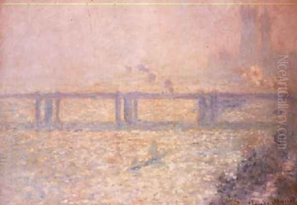 Charing Cross Bridge London Oil Painting by Claude Oscar Monet