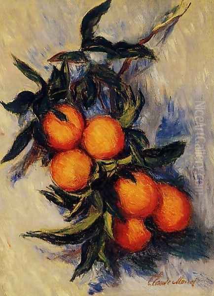 Orange Branch Bearing Fruit Oil Painting by Claude Oscar Monet