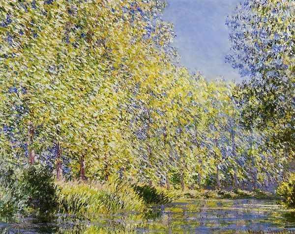 Bend In The River Epte Oil Painting by Claude Oscar Monet