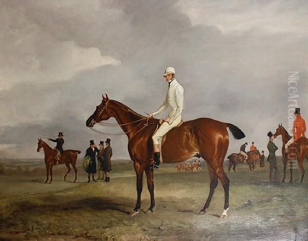 'clinker' With His Owner, Captain Horatioross, Up Oil Painting by John Snr Ferneley