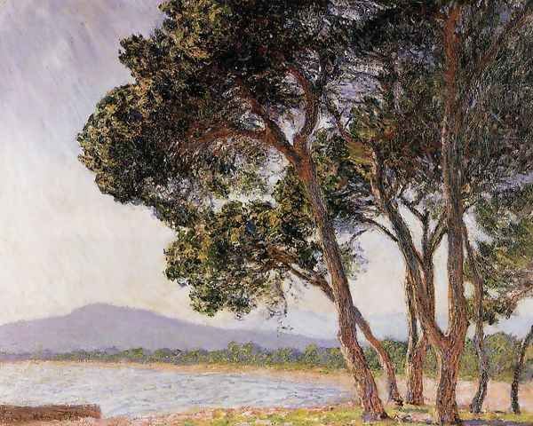 Beach In Juan Les Pins Oil Painting by Claude Oscar Monet