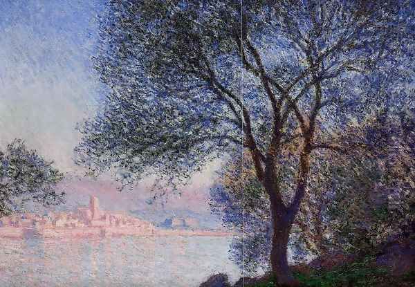 Antibes Seen From The Salis Gardens Oil Painting by Claude Oscar Monet