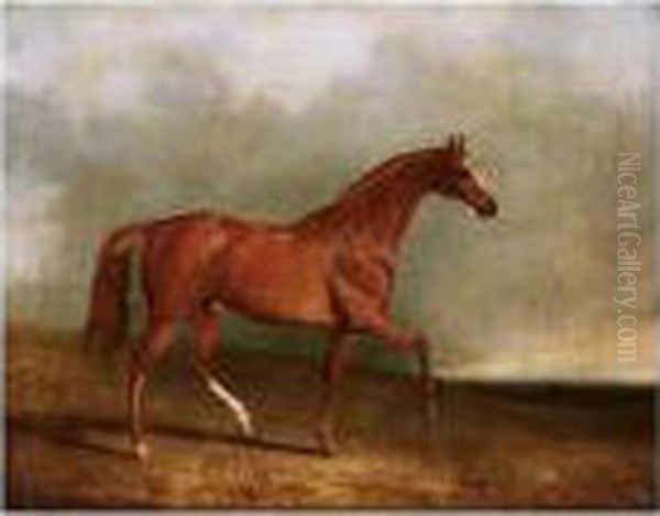 Pyrrhus The First - Winner Of The 1846 Derby Oil Painting by John Snr Ferneley