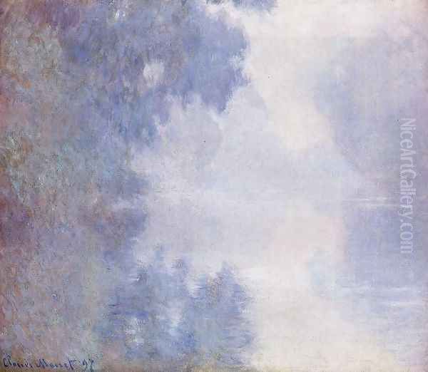 Morning on the Seine, Mist Oil Painting by Claude Oscar Monet