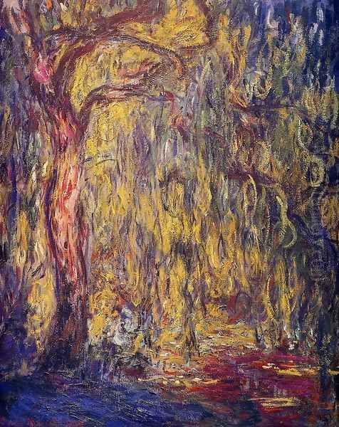 Weeping willow Oil Painting by Claude Oscar Monet