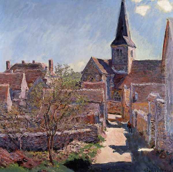 Bennecourt Oil Painting by Claude Oscar Monet