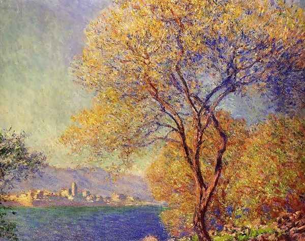 Antibes Seen From The Salis Gardens2 Oil Painting by Claude Oscar Monet