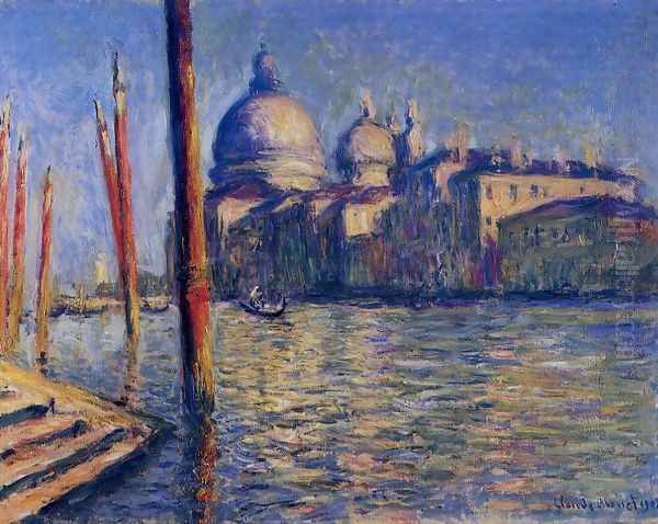 The Grand Canal And Santa Maria Della Salute Oil Painting by Claude Oscar Monet