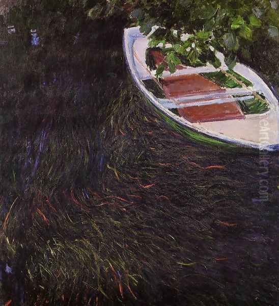 The Row Boat Oil Painting by Claude Oscar Monet