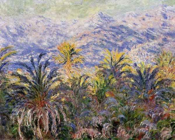 Palm Trees At Bordighera Oil Painting by Claude Oscar Monet