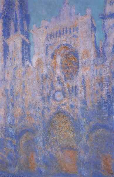 Rouen Cathedral, Symphony in Grey and Rose Oil Painting by Claude Oscar Monet