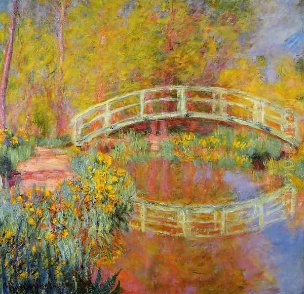 The Japanese Bridge At Giverny2 Oil Painting by Claude Oscar Monet