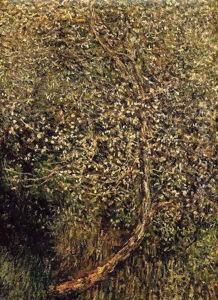 Apple Trees In Blossom By The Water Oil Painting by Claude Oscar Monet