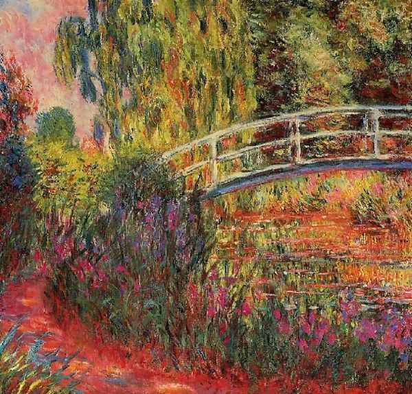 Water Lily Pond Water Irises Oil Painting by Claude Oscar Monet