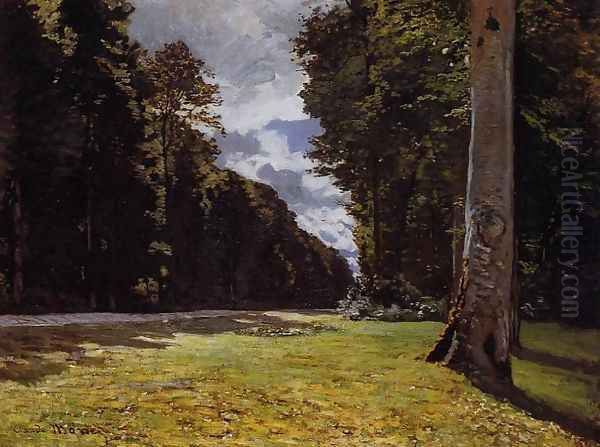 Le Pave De Chailly In The Fontainbleau Forest Oil Painting by Claude Oscar Monet