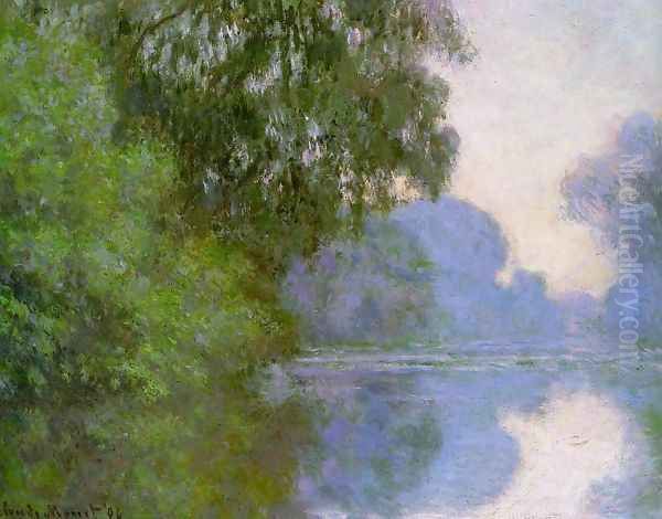 Arm Of The Seine Near Giverny2 Oil Painting by Claude Oscar Monet