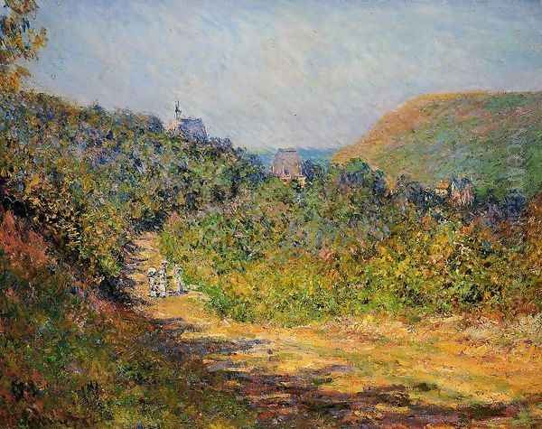 At Les Petit Dalles Oil Painting by Claude Oscar Monet