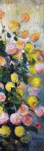 Dahlias2 Oil Painting by Claude Oscar Monet